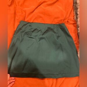 Abercrombie xs , only worn twice , cute forest green mini skirt